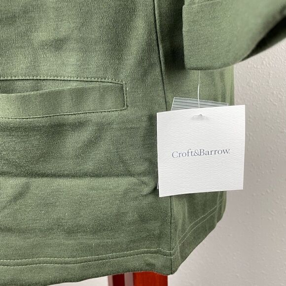 NWT Croft & Barrow Green Three Quarter Sleeve Jacket Top Size M EUC - Picture 4 of 7